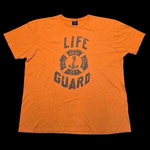 Vtg! Polo Sport  Ralph Lauren Life Guard  T-Shirt Big Logo Size XXL